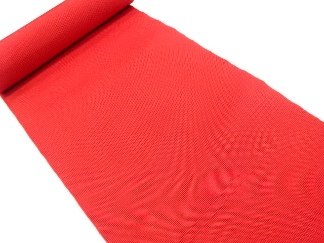 JAPANESE KIMONO / ANTIQUE BOLT FOR HASSUN OBI / WOVEN GRID